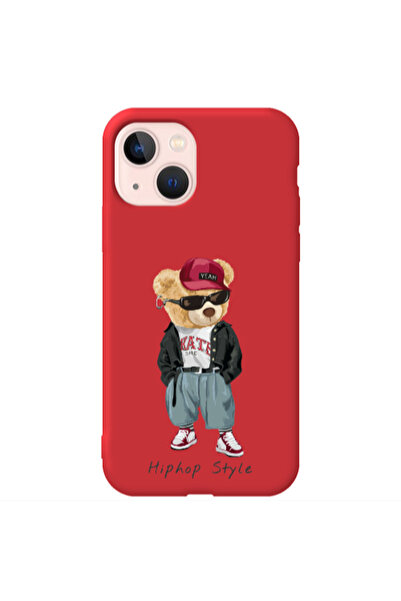 Other Apple iPhone 13 Hip hop style Red Colored Silicone TPU Θήκη