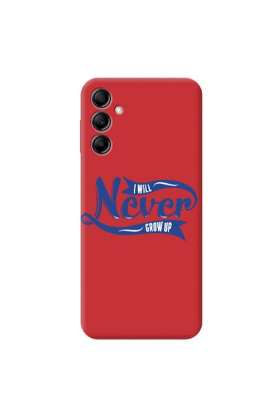 Other Samsung A14 5G I Will Never Grow Up Red Colored Silicone TPU Θήκη