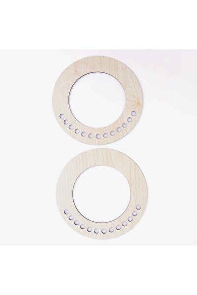 CraftMaxi Wooden Handle - Round - 2 Pieces Maple Wood - 15 cm