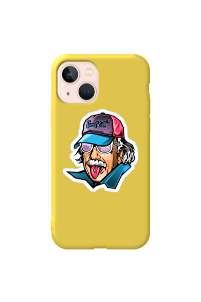 Other Apple iPhone 13 Einstein Yellow Colored Silicone TPU Θήκη