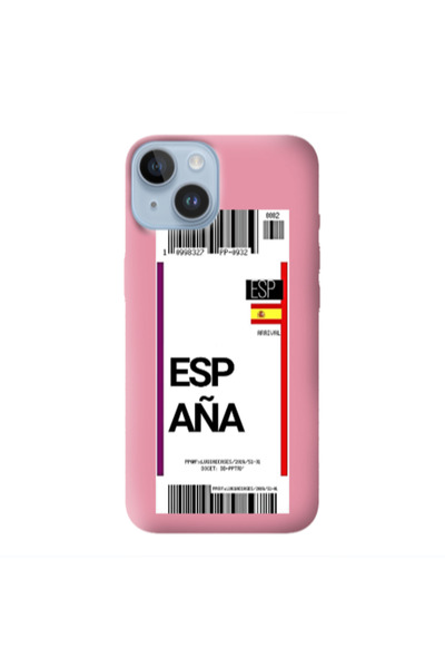 Other Apple iPhone 14 Plus Espana Arrival Pink Colored Silicone TPU Θήκη