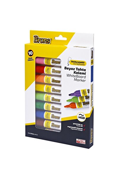 MC Micostore Marker tabla Nova BR-9511, varf rotund, 3.0mm, set 10 culori