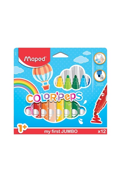 Maped Maxi 12 Culori Creioane de pâslă -846020