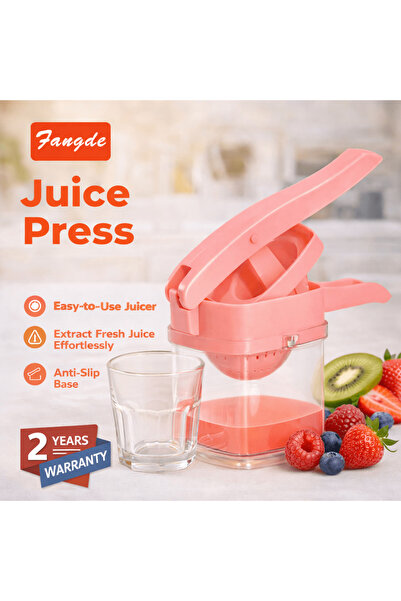 IQRAA Fangde Manual Juice Press with Container and Anti-Slip Base Juicer