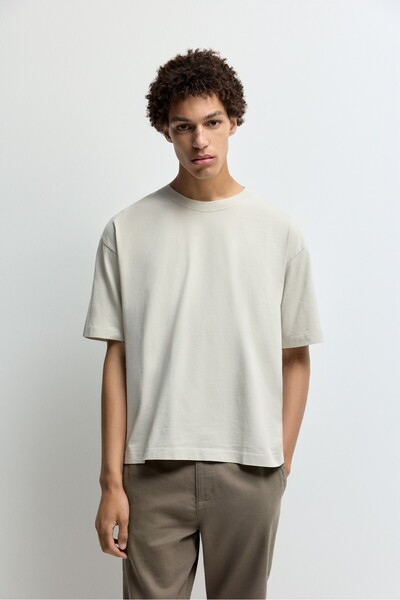 LEFTIES Soluk efektli t-shirt
