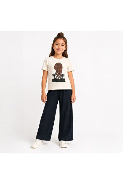 Dıgıdık T-Shirt and Aerobin Pants Girl's 2-Piece Set