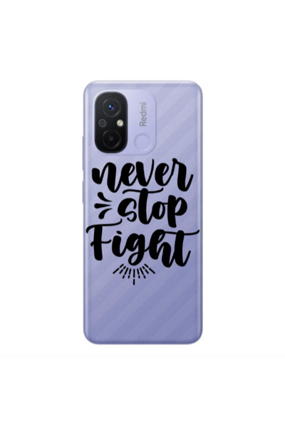 Other Xiaomi Redmi 12C Never stop fight Transparent Silicone TPU Θήκη