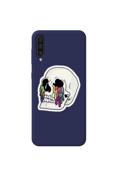 Other Samsung A70 Skull Dark blue Colored Silicone TPU Θήκη