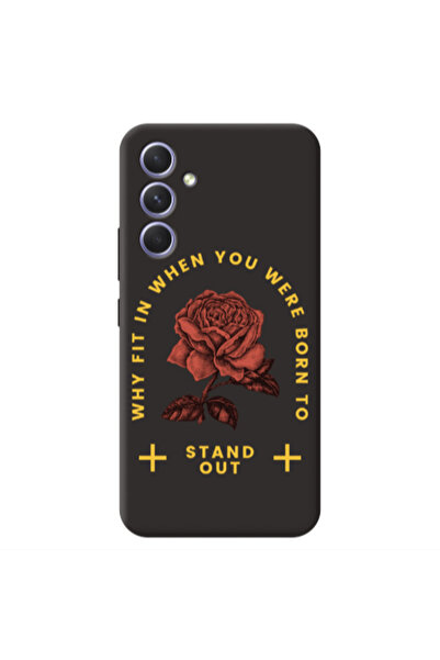Other Samsung A56 Stand out Black Colored Silicone TPU Θήκη