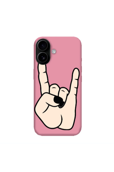 Other Apple Iphone 16 plus Rock Pink Colored Silicone TPU Θήκη