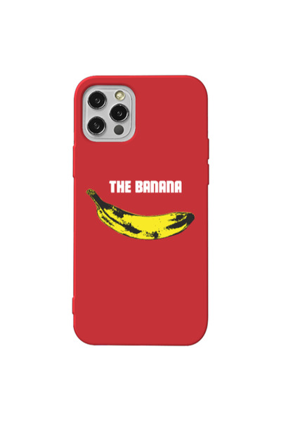 Other Apple iPhone 12 Pro The banana Red Colored Silicone TPU Θήκη