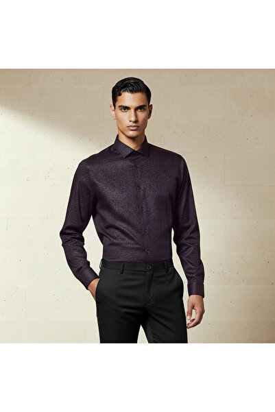 FAV Men Slim Fit Collared Printed Long Sleeves Shirt