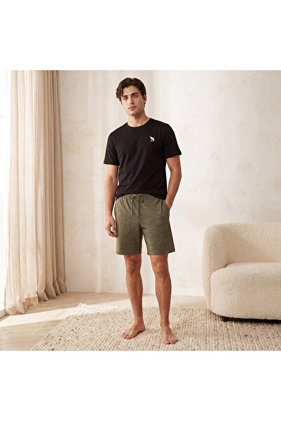 FAV Men Cotton Printed Drawstring Waist Nightwear Set