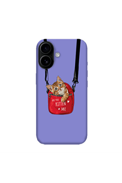 Other Apple Iphone 16 plus Kitten Me Purple Colored Silicone TPU Θήκη