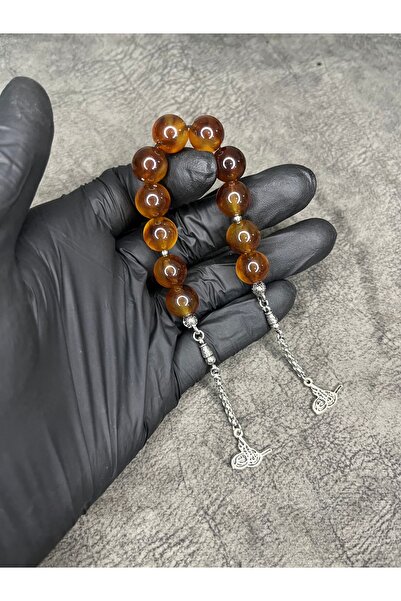 Mos Tespih Zaza Hareli High-End Shimmering Powder Amber Prayer Beads