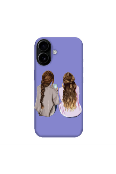 Other Apple Iphone 16 Friends Purple Colored Silicone TPU Θήκη