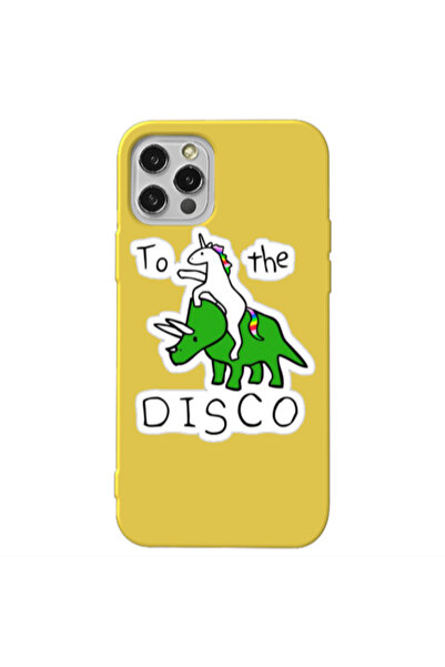 Other Apple iPhone 12 Pro Max To the disco Yellow Colored Silicone TPU Θήκη