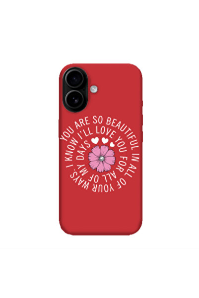 Other Apple Iphone 16 plus Your Ways Red Colored Silicone TPU Θήκη