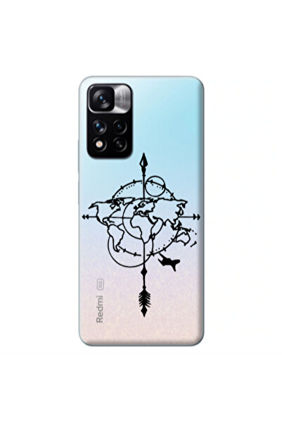 Other Xiaomi Redmi Note 11 Pro 5G Old Map Transparent Silicone TPU Θήκη