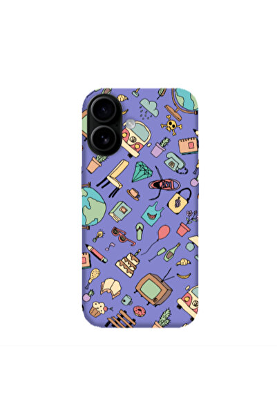 Other Apple Iphone 16 plus Best buds Purple Colored Silicone TPU Θήκη