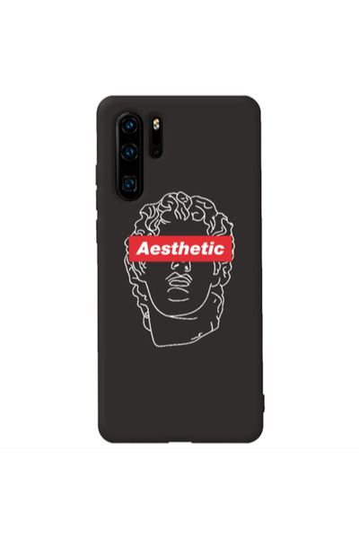 Other Huawei P30 Pro Aesthetic Black Colored Silicone TPU Θήκη