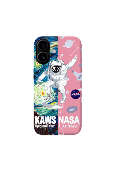 Other Apple Iphone 16 plus Kaws Pink Colored Silicone TPU Θήκη