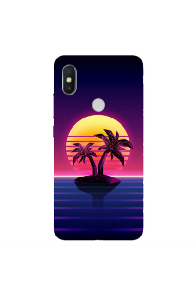 Other Xiaomi Redmi S2 Moon and Palmie Transparent Silicone TPU Θήκη