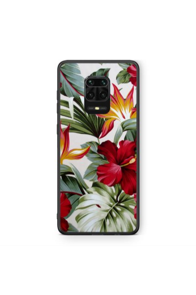 Other Xiaomi Redmi Note 9 Pro laves and flowers Black Glossy Θήκη