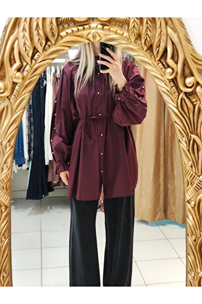 Ruby bordo gömlek