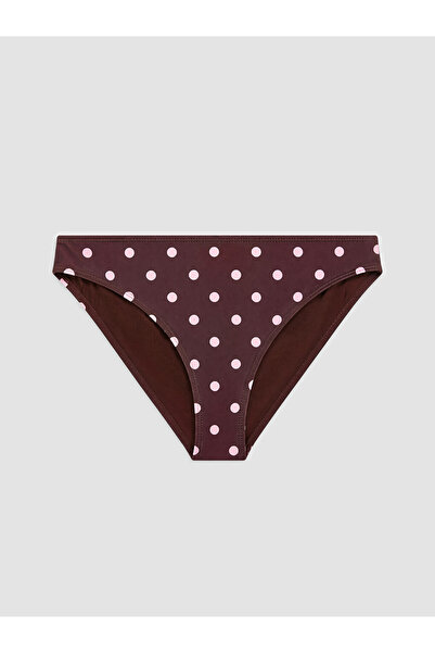 LC Waikiki Kahverengi Puantiyeli Kadın Bikini Altı