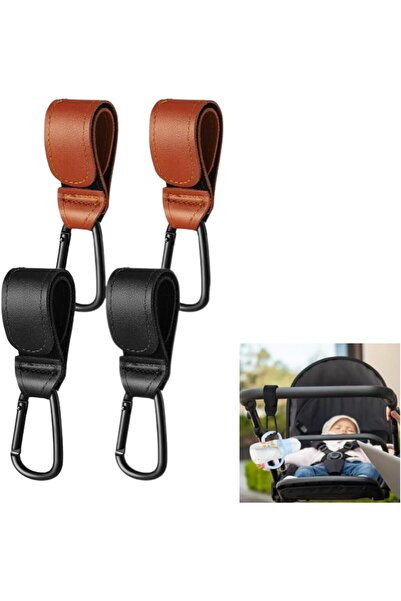 Arabest 4Pcs Baby Stroller Hooks Clip,Universal,Heavy-Duty,for Hanging Diaper...