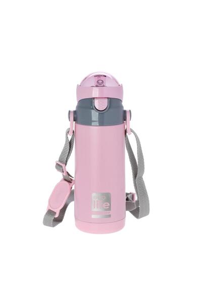 Ecolife ΜΕΤΑΛΛΙΚΟ ΘΕΡΜΟΣ ΠΑΙΔΙΚΟ 400ml - ΡΟΖ