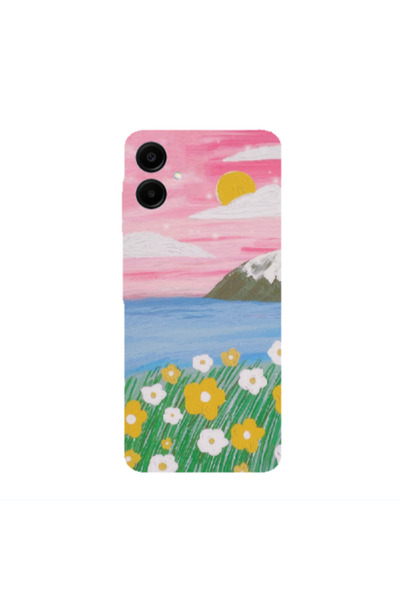 Other Samsung A06 Sun and Flowers Transparent Silicone TPU Θήκη