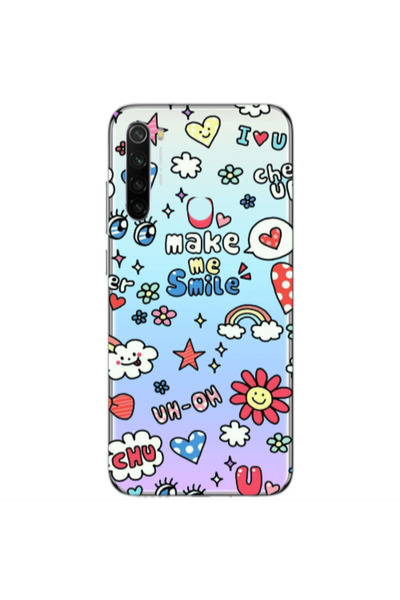 Other Xiaomi Redmi Note 8 Rainbow flowers Transparent Silicone TPU Θήκη