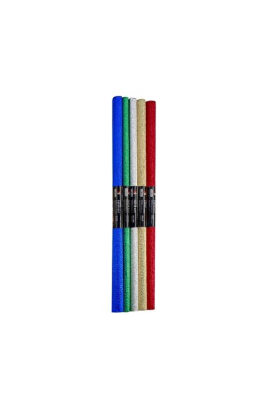 MC Micostore Χαρτί κρεπ M01, 25x50εκ., διάφορα μεταλλικά χρώματα, Σετ 5 ρολών