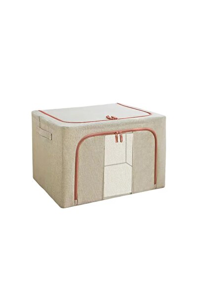 NEXTLY Cutie de depozitare pliabilă 100L, 60x40x40 cm, Bej, Impermeabilă, cu ...