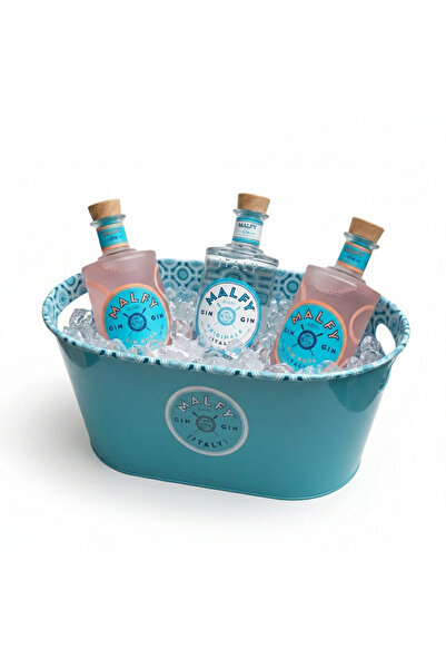 MALFY Pachet Summer Breeze: 2 x MalfyGin Rosa, 1 x Original, Frapiera Metalic...