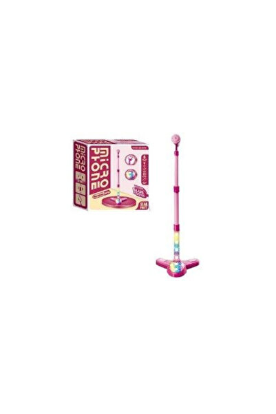 Askato Microfon pe stativ Askato, jucarie cu baza iluminata, pentru copii 3+,...