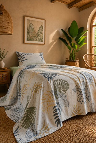 Menderes Home La Notte Autumn Single 3-Piece Pique Set 160X230 + 100X200 + 50...