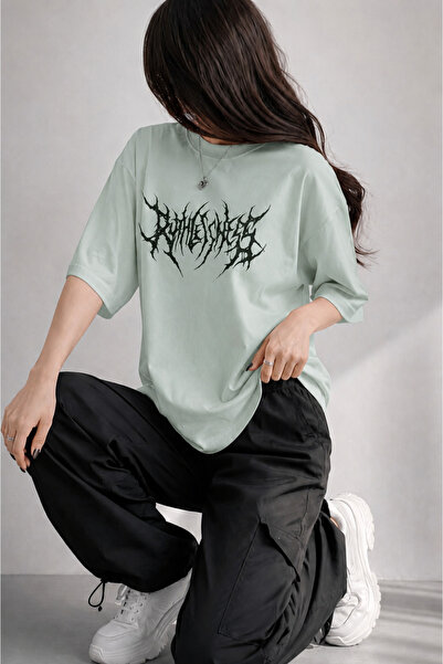 ZAVIXO -Unisex 100% Cotton Printed Oversize T-Shirt Women's Casual Comfortable
