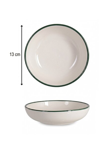 rinart 12-Piece Valencia Bowl Shallow 13cm Rim Green