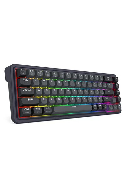 REDRAGON Tastatura gaming mecanica Nova Magnetic neagra iluminare RGB, cu fir