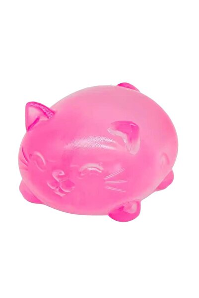 OEM Прозрачна играчка котка за стискане, антистрес топка, пълна с малтоза, 6+...