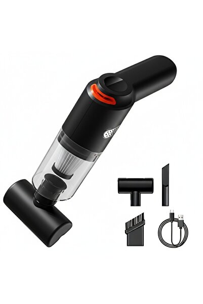 NEXTLY Aspirator auto, NEXTLY, 120W, reîncărcabil prin USB, 3 duze, portabil,...