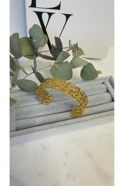 bijoux uniques New Season Gold Thick Steel Bracelet