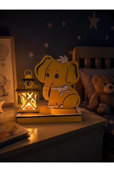 PikapikLazer Çocuk Gece Lambası Pilli 27x27x15
