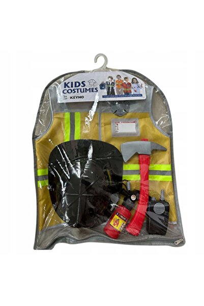 Askato Costum de Pompier pentru Copii cu Accesorii -