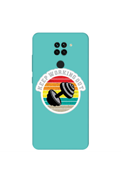 Other Xiaomi Redmi Note 9 Keep working out Turquoise Colored Silicone TPU Θήκη