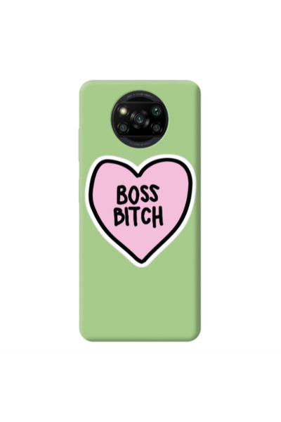 Other Xiaomi Poco X3 /X3 Pro Boss Bitch Light Green Colored Silicone TPU Θήκη