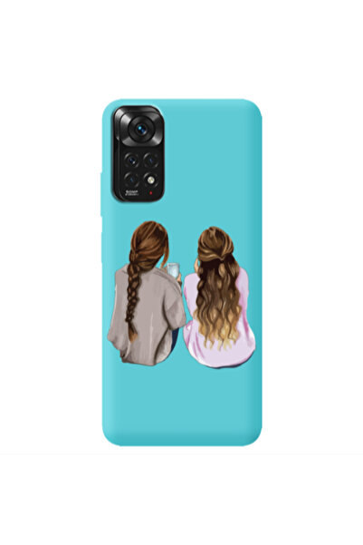 Other Xiaomi Redmi Note 11 4G Friends Turquoise Colored Silicone TPU Θήκη